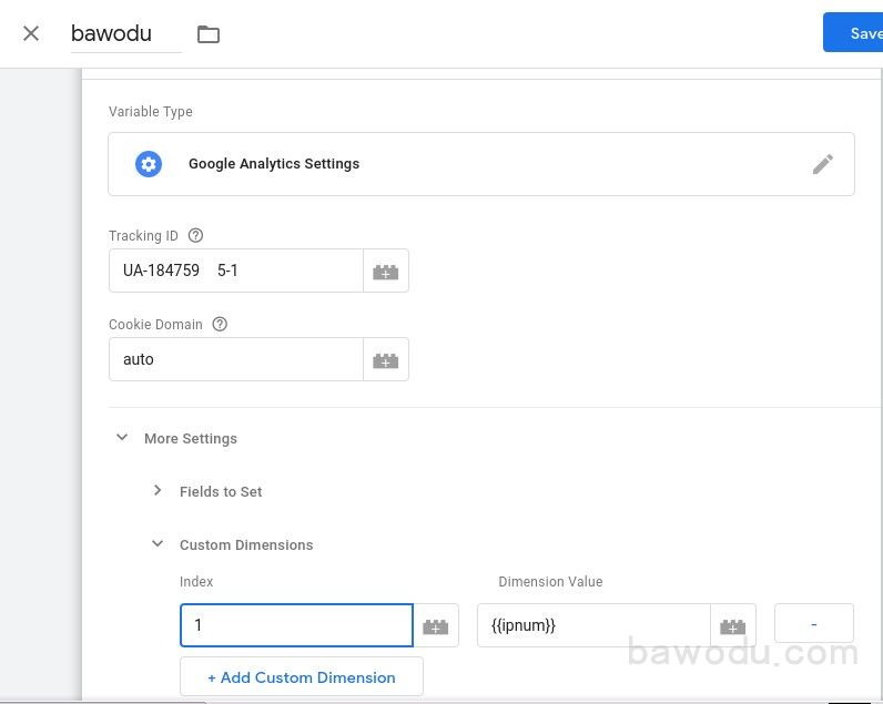 配置Google Analytics的跟踪代码