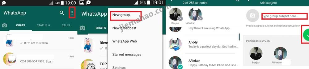 Whatsapp建群