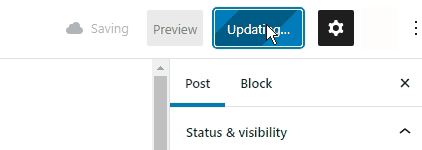 wordpress stuck on updating
